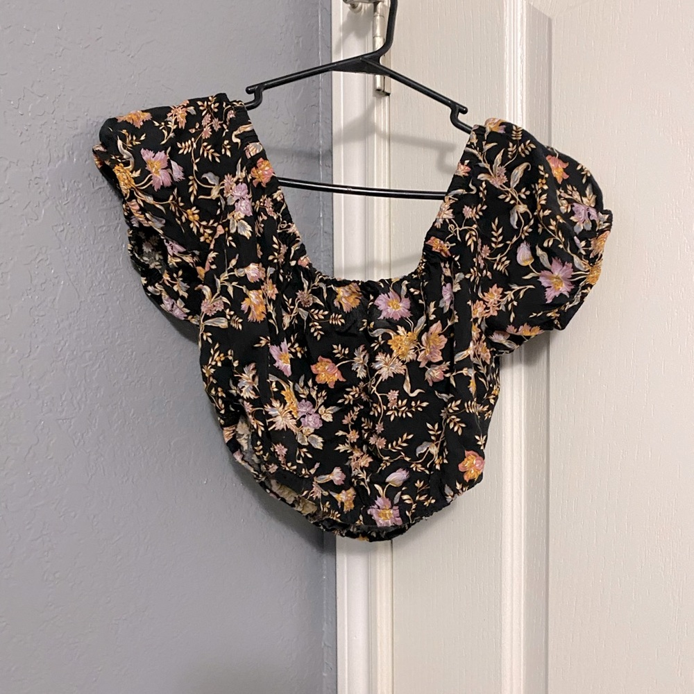 Off the shoulder crop top